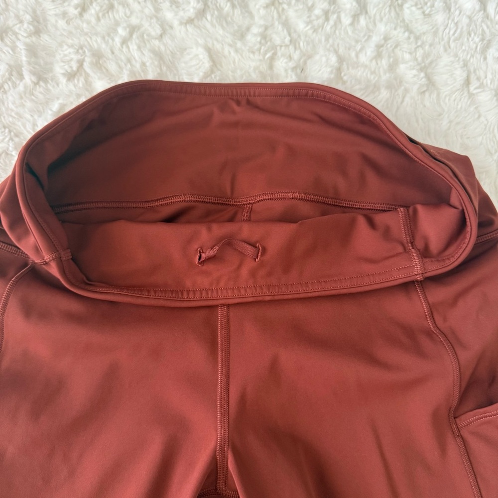Lululemon Fast High-Rise Dark Terracotta Leggings - Picture 5 of 9